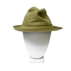 Adam quilted fedora hat . made in USA